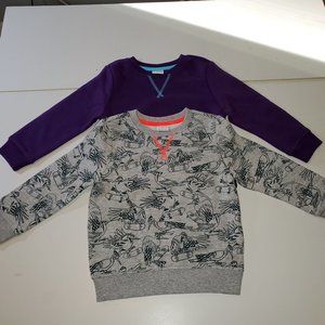 Spotted Zebra Pullover Sweatshirts Set of Two NEW